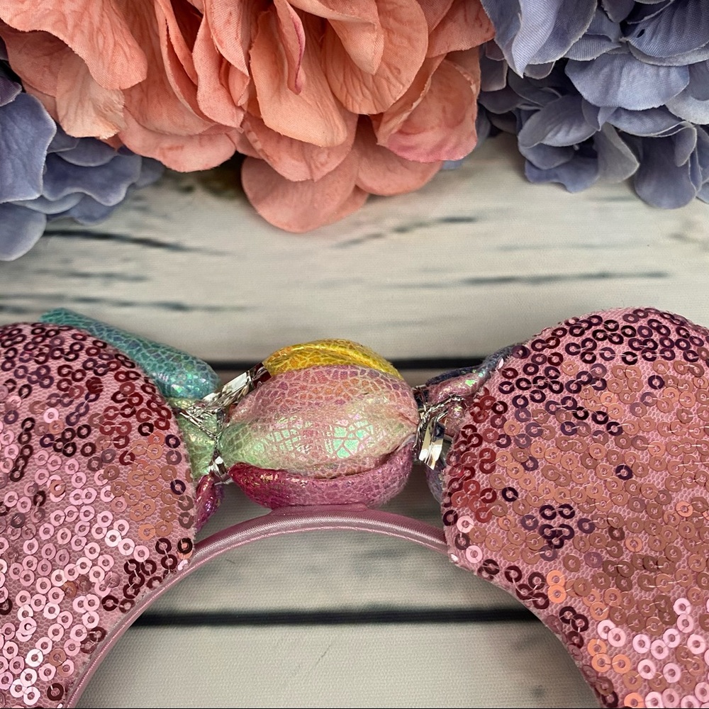 Minnie Mouse Pink Sequin Headband with Candy Bow - Picture 13 of 14